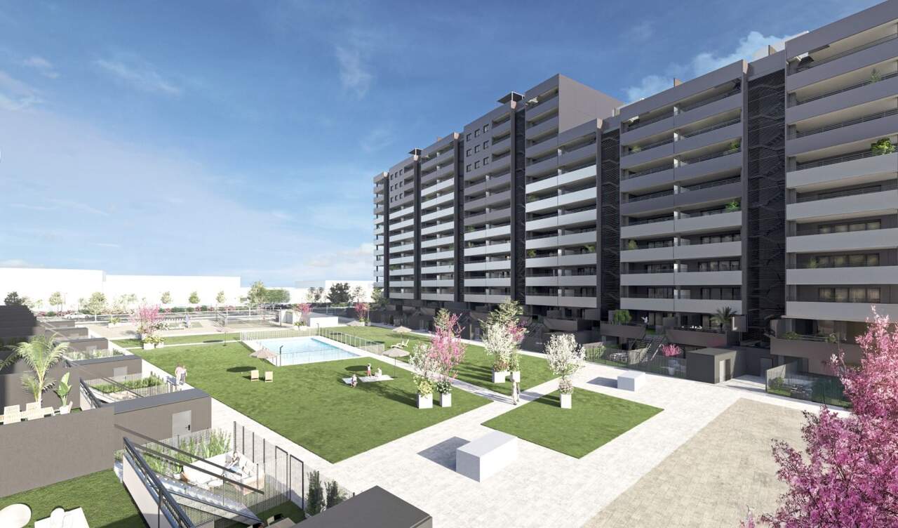Las zonas comunes de Vía Galena alcanzan los 4.500 m2 / Grupo LOBE