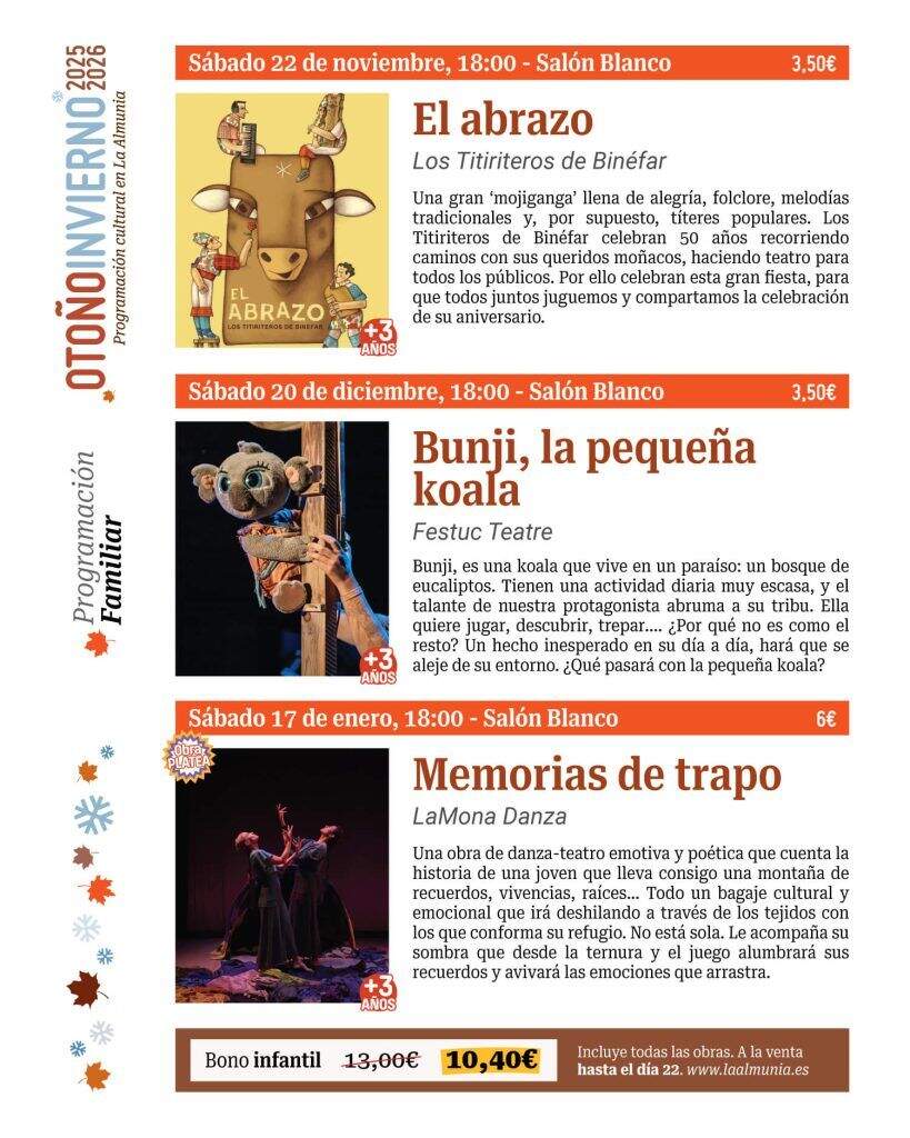 Cartel Otoño Cultural La Almunia. / HA