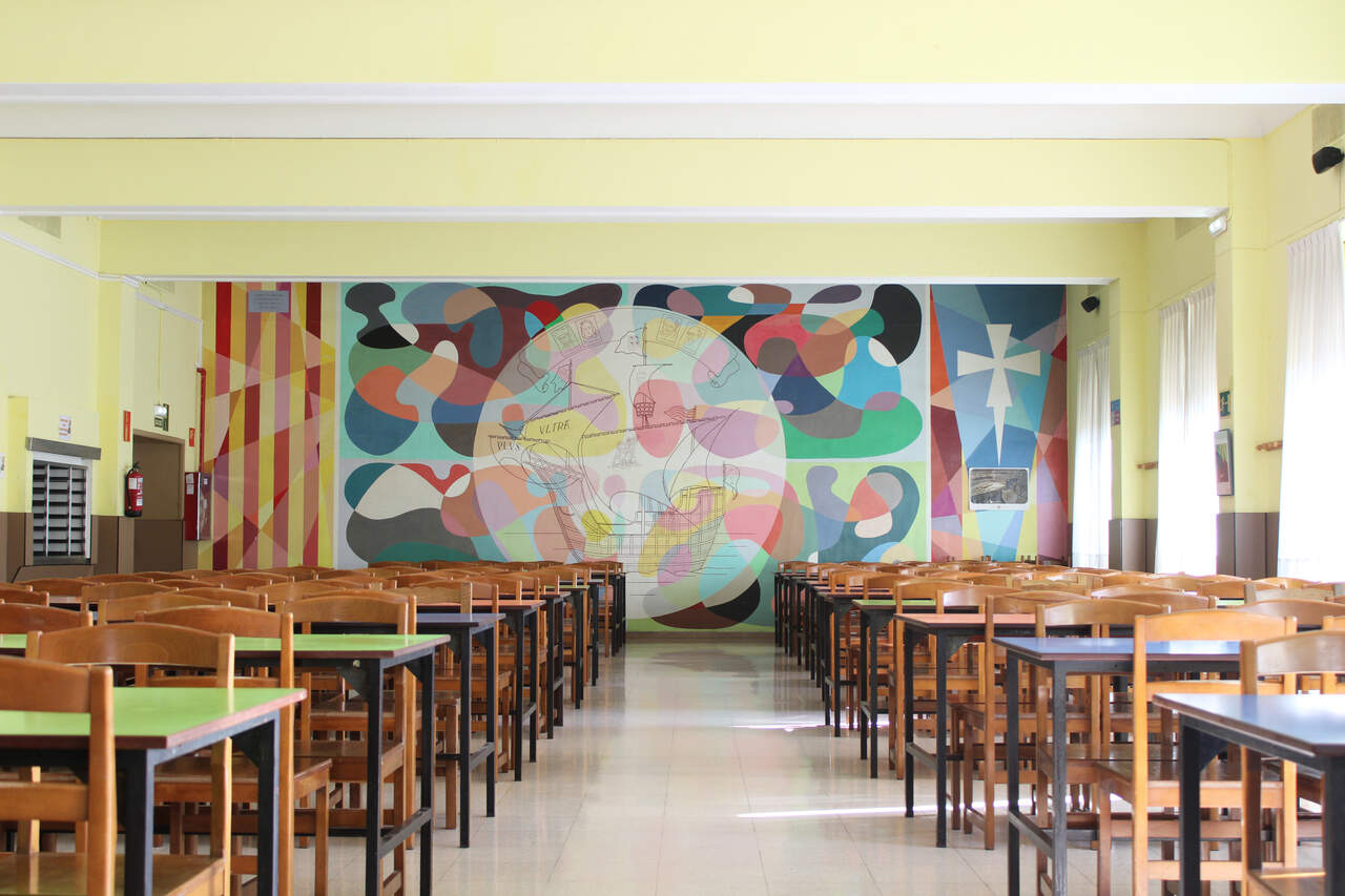 El interior del Colegio Mayor Pedro Cerbuna, en una de sus salas comunes / CMU Pedro Cerbuna