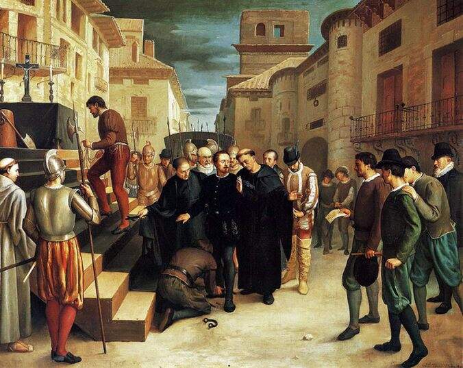 El cuadro 'Los últimos momentos de Juan de Lanuza' / HOY ARAGÓN