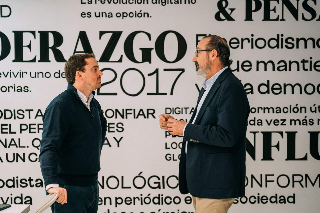 Álvaro Sierra, junto a Pedro Mouliaá, responsable del Comité Comercial del Grupo Arvia / Álvaro Sierra, socio director de Grupo Arvia y director de HOY ARAGÓN / Álvaro Calvo para HOY ARAGÓN