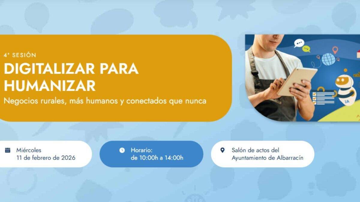 Jornada inspiradora sobre digitalización en Albarracín, dentro del programa EREA. / HA
