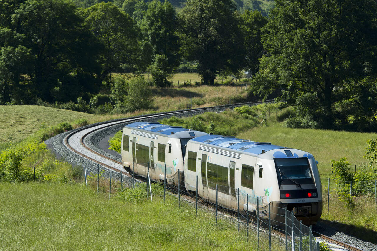 La línea ferroviaria Oloron-Sainte-Marie y Bedous, en el lado francés / HOY ARAGÓN