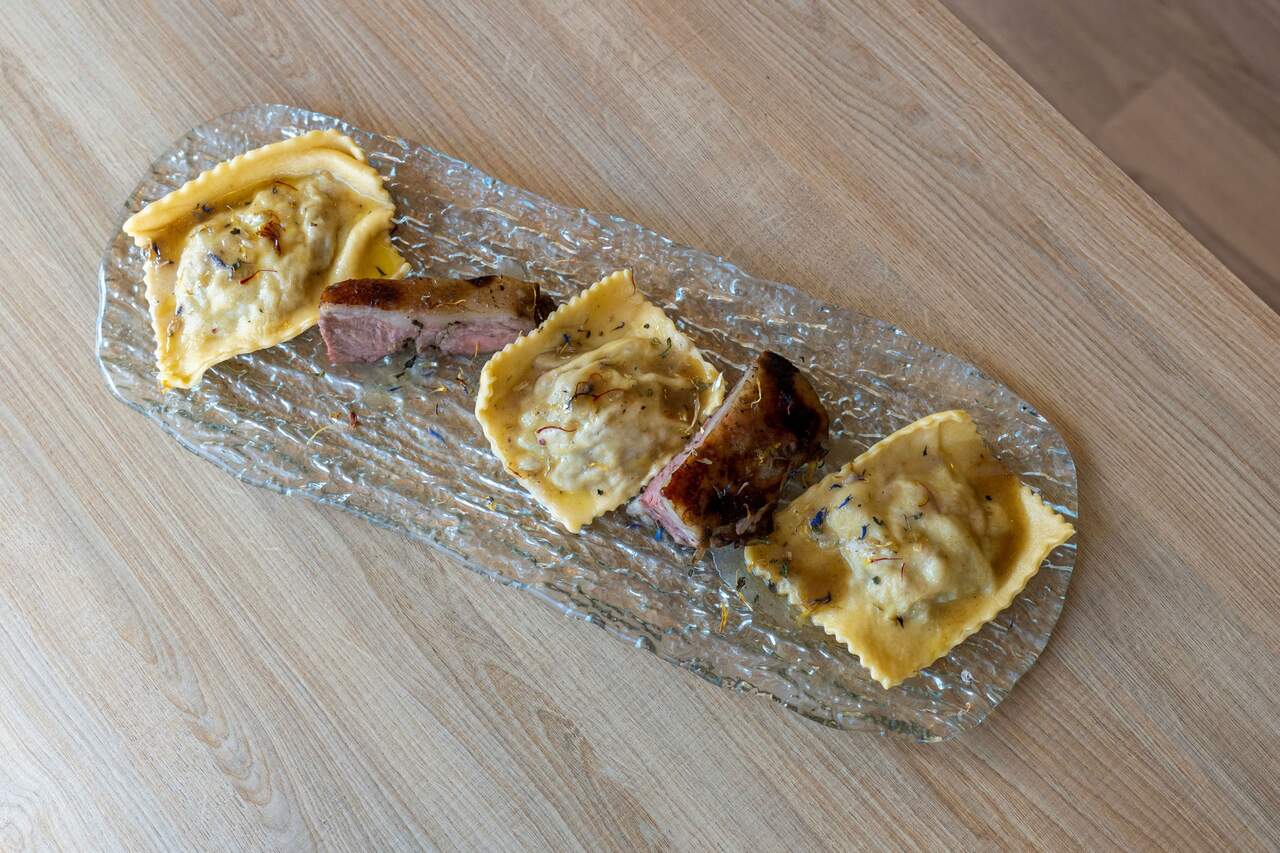 Raviolones Ternasco asado El Italiano 