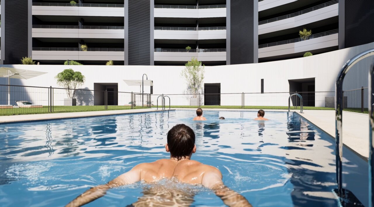 Una imagen de cómo será el residencial Capriccio de Grupo Lobe / GL