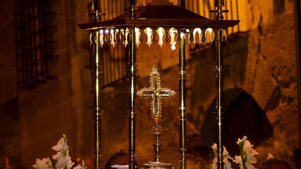 La Vera Cruz en la Semana Santa de Caspe. / MANUEL HERRERO