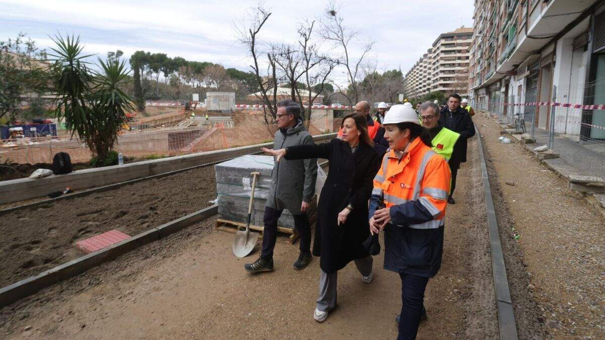 Visita a las obras de la ribera del Huerva. / AYTO. ZARAGOZA