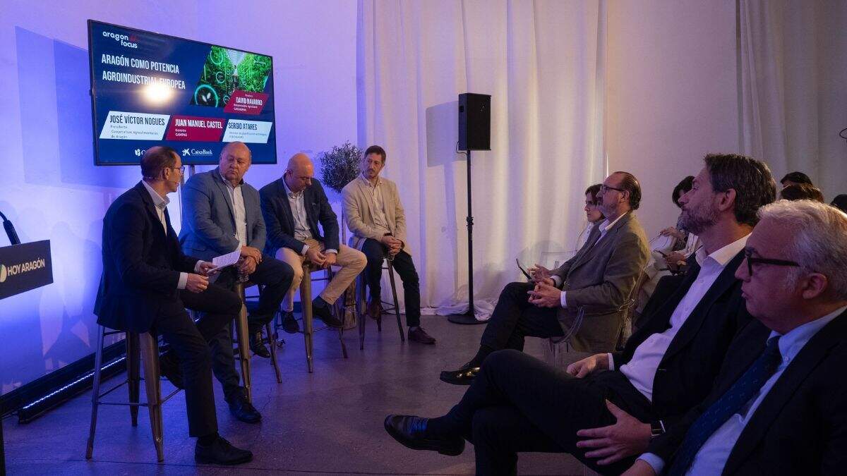 Mesa de debate sobre agroindustria en Aragón Focus, de HOY ARAGÓN. / SERGIO RUBIO