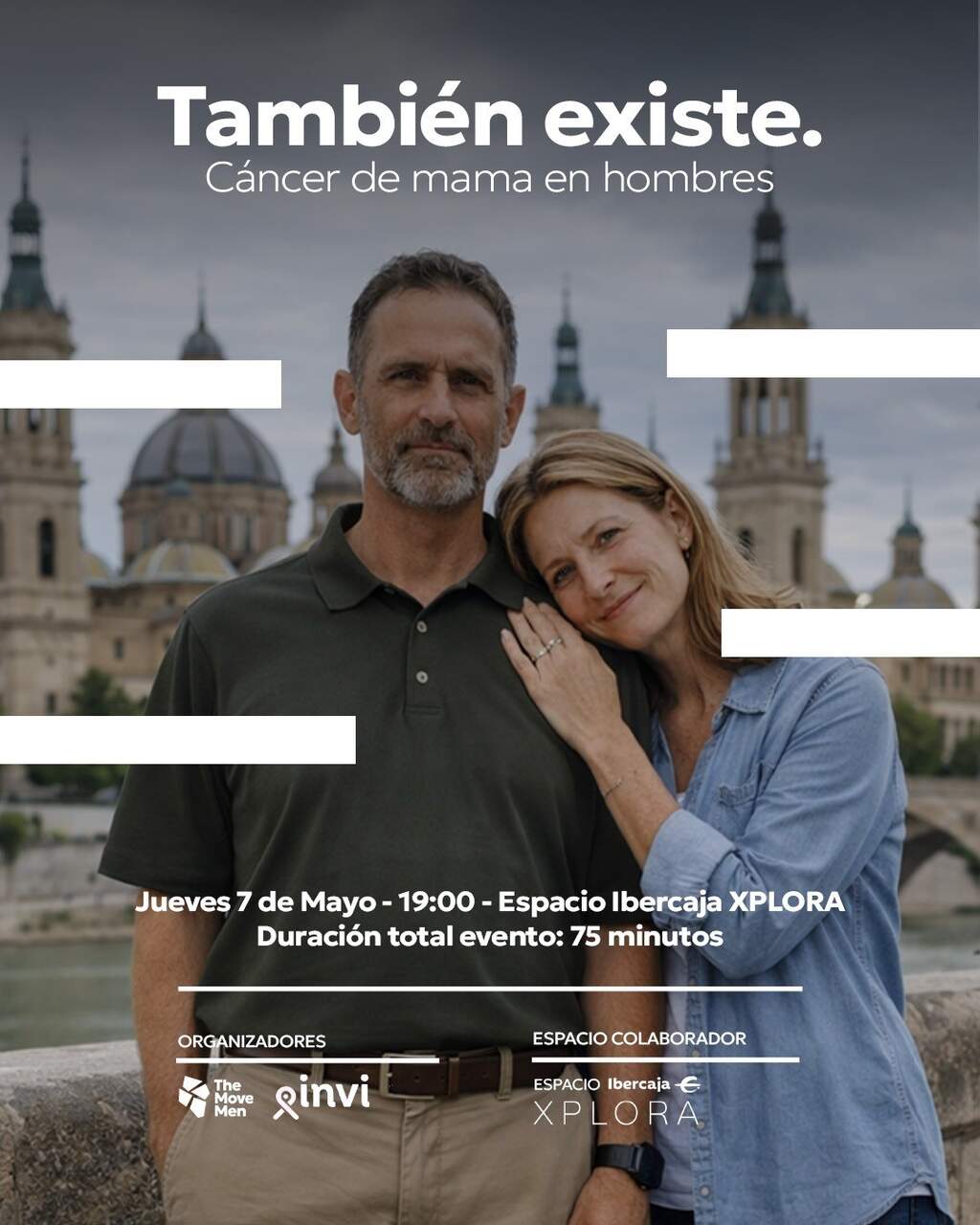 Zaragoza acoge el 7 de mayo una jornada sobre cáncer de mama masculino organizada por theMoveMen e INVI