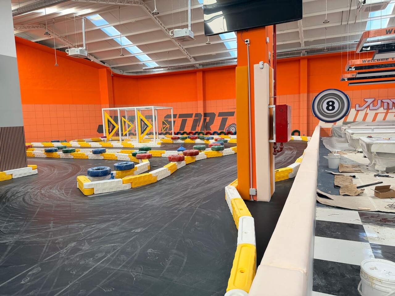 La pista de karts del parque