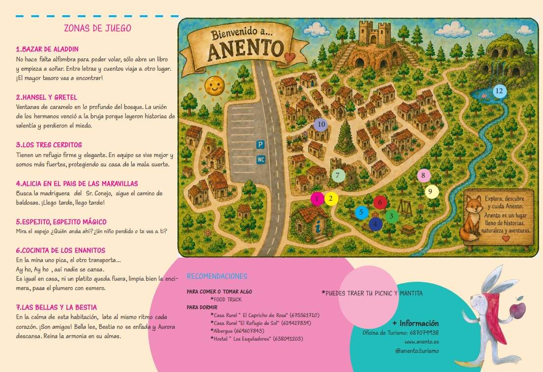 Mapa oficial del festival "Érase una vez... Anento"