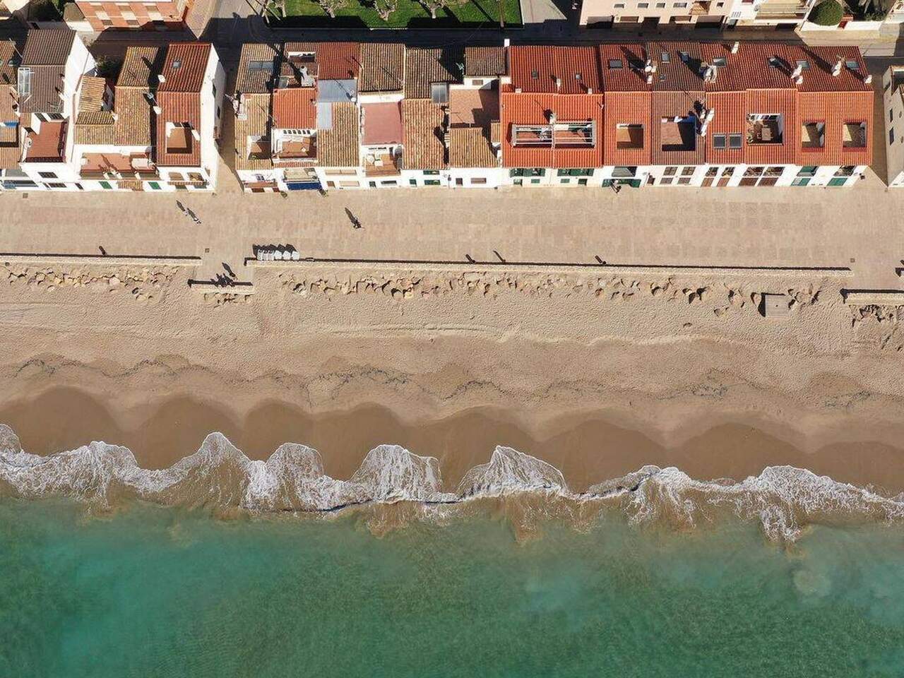Vista aérea del paseo marítimo de Altafulla / Ajuntament de Altafulla