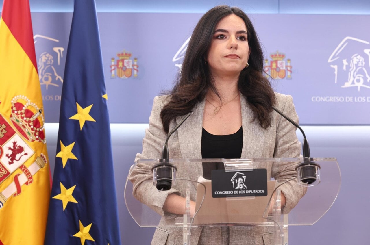La portavoz de Vox en una rueda de prensa. / Europa Press