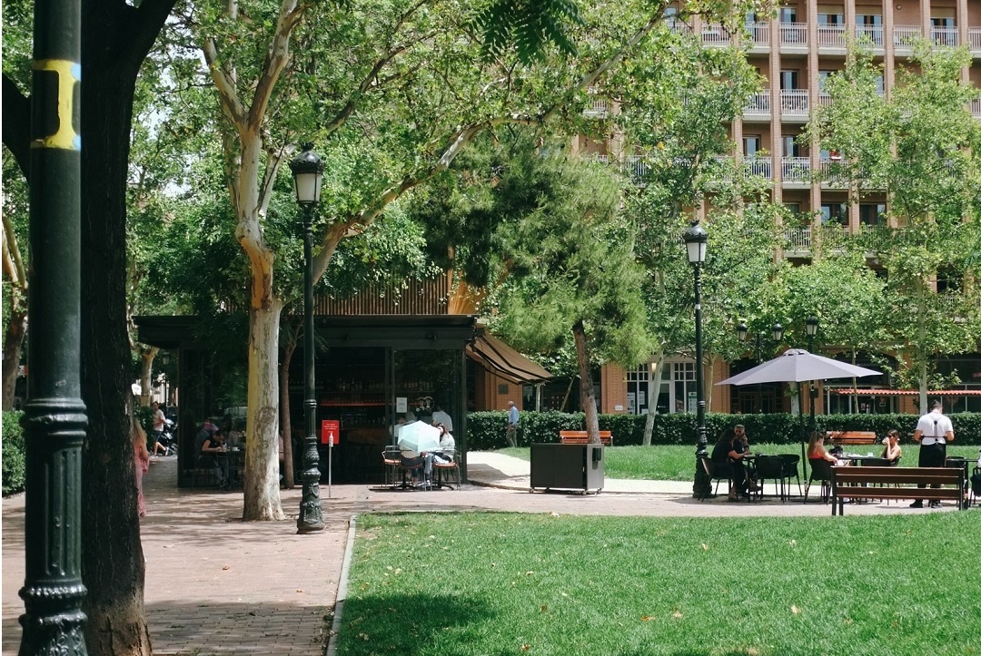 Terrazas en el centro de Zaragoza